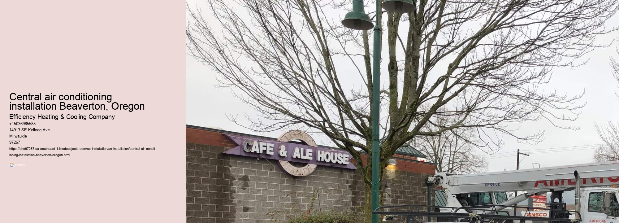 Central air conditioning installation Beaverton, Oregon