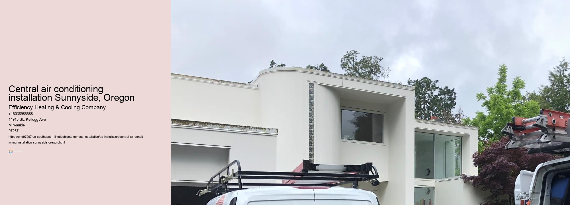 Central air conditioning installation Sunnyside, Oregon