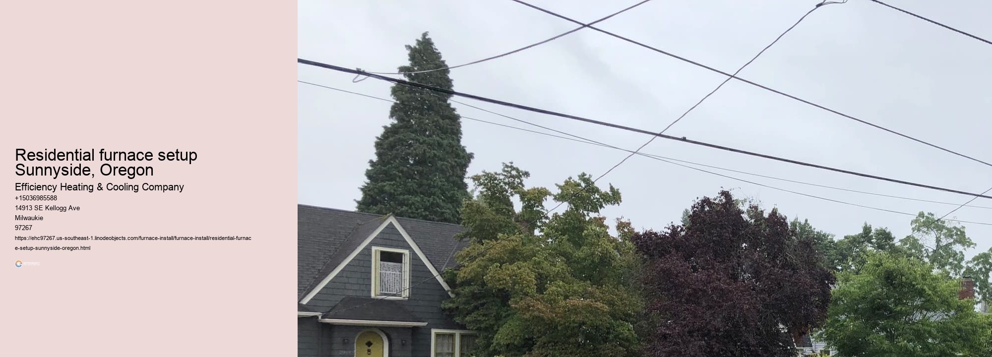 Residential furnace setup Sunnyside, Oregon